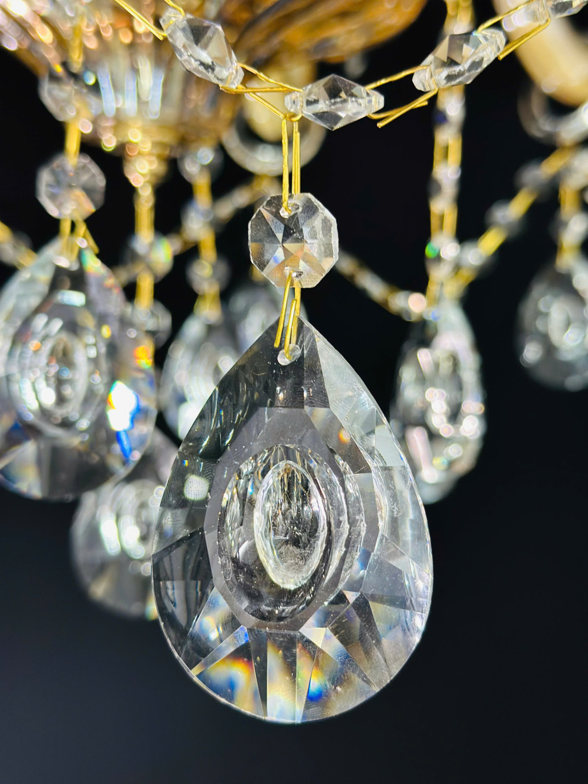 Pha lê Đèn chùm trang trí 8 tay DC86096T8