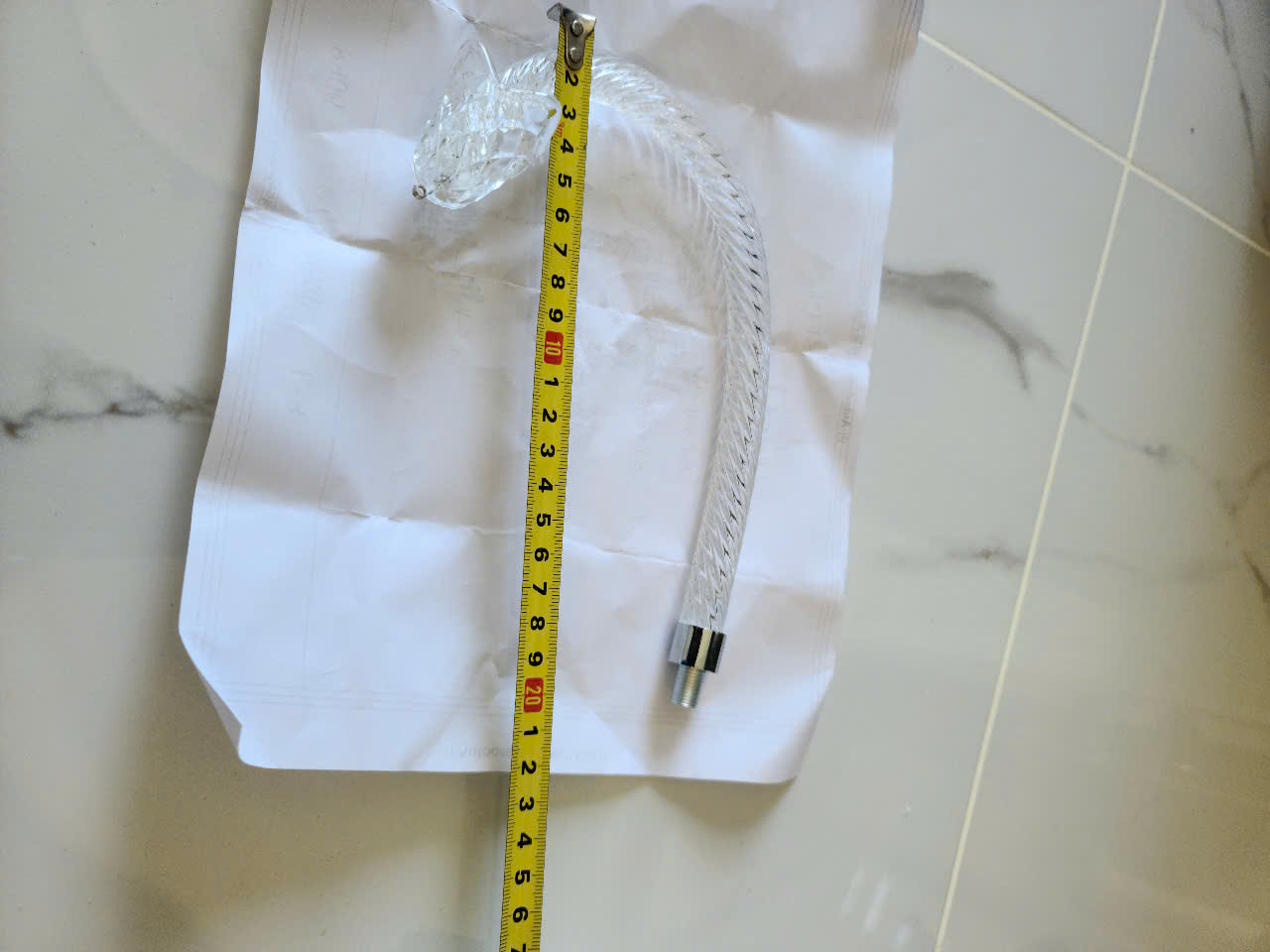 chi tiết pha lê Đèn chùm pha lê trắng đường kính 72cm DC8806T8