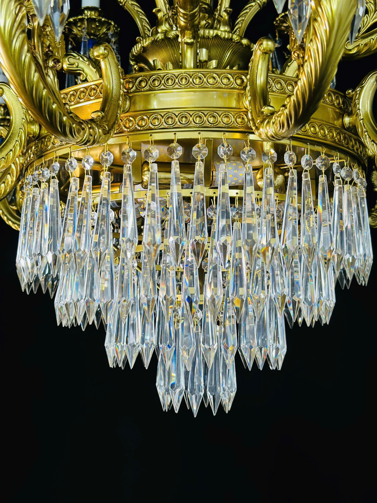 Pha lê Đèn chùm phòng khách 15 tay DC9047T15