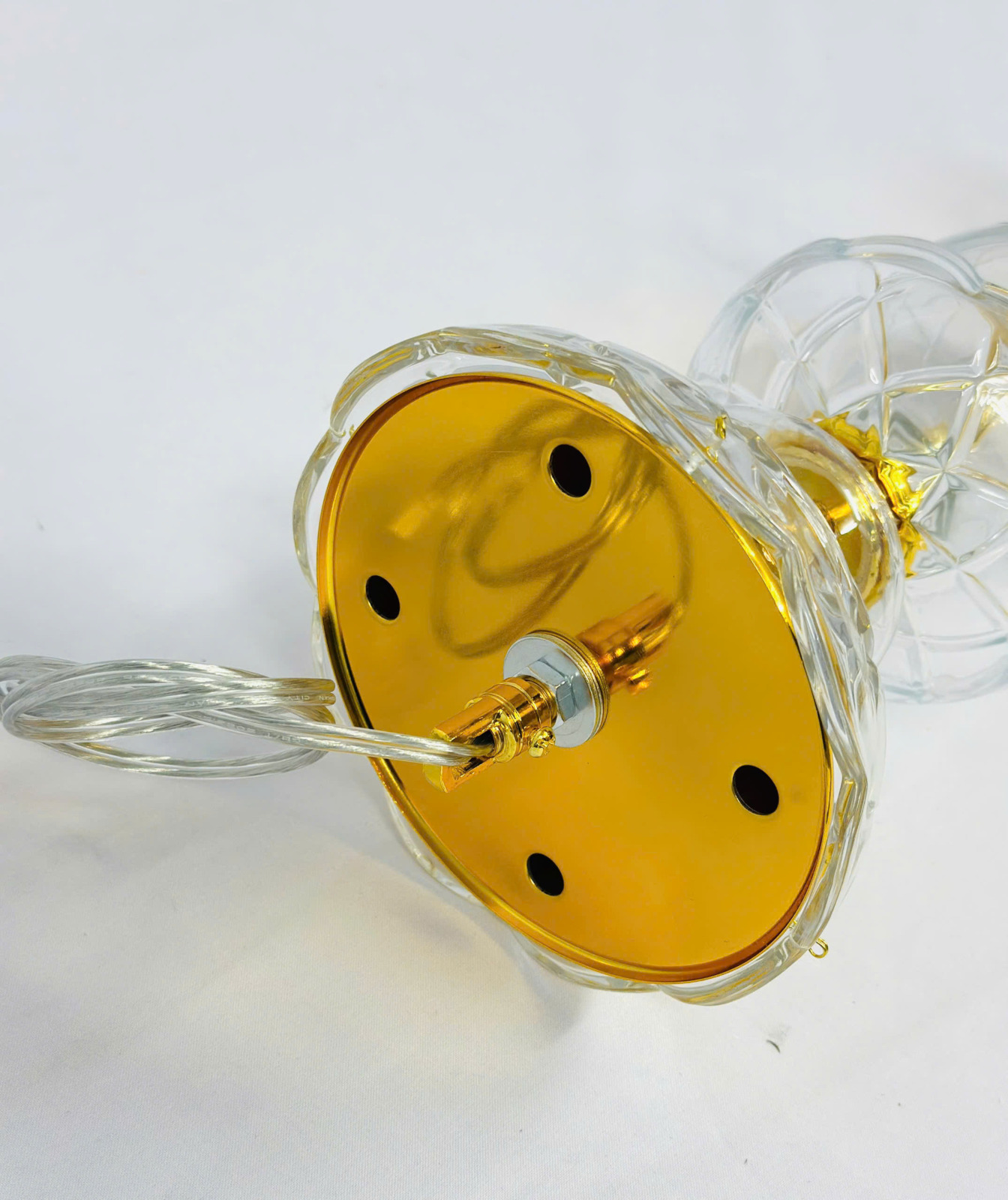 Cách lắp tay Đèn chùm pha lê trắng trong 8 tay DC9178T8