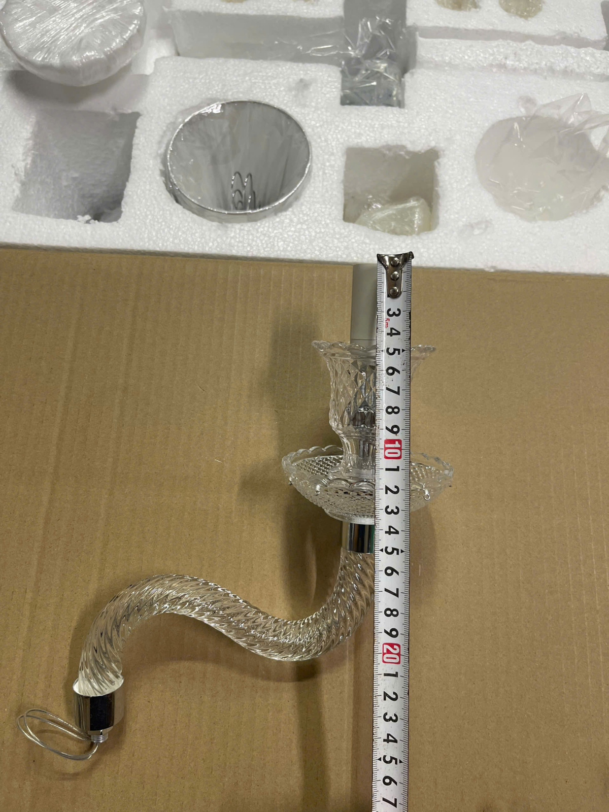 Tay đèn pha lê nhỏ