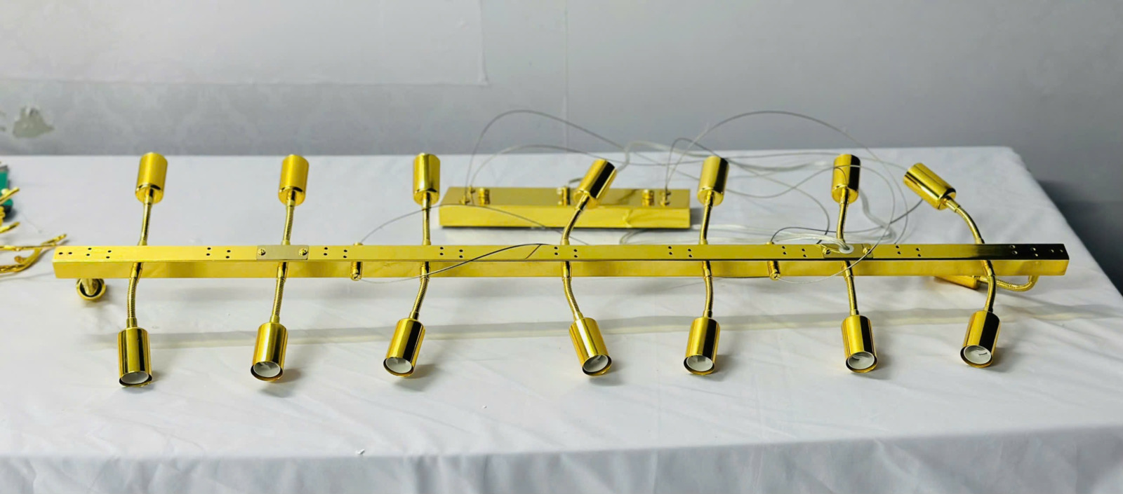 Khung Đèn thả pha lê vàng TPL07N1500