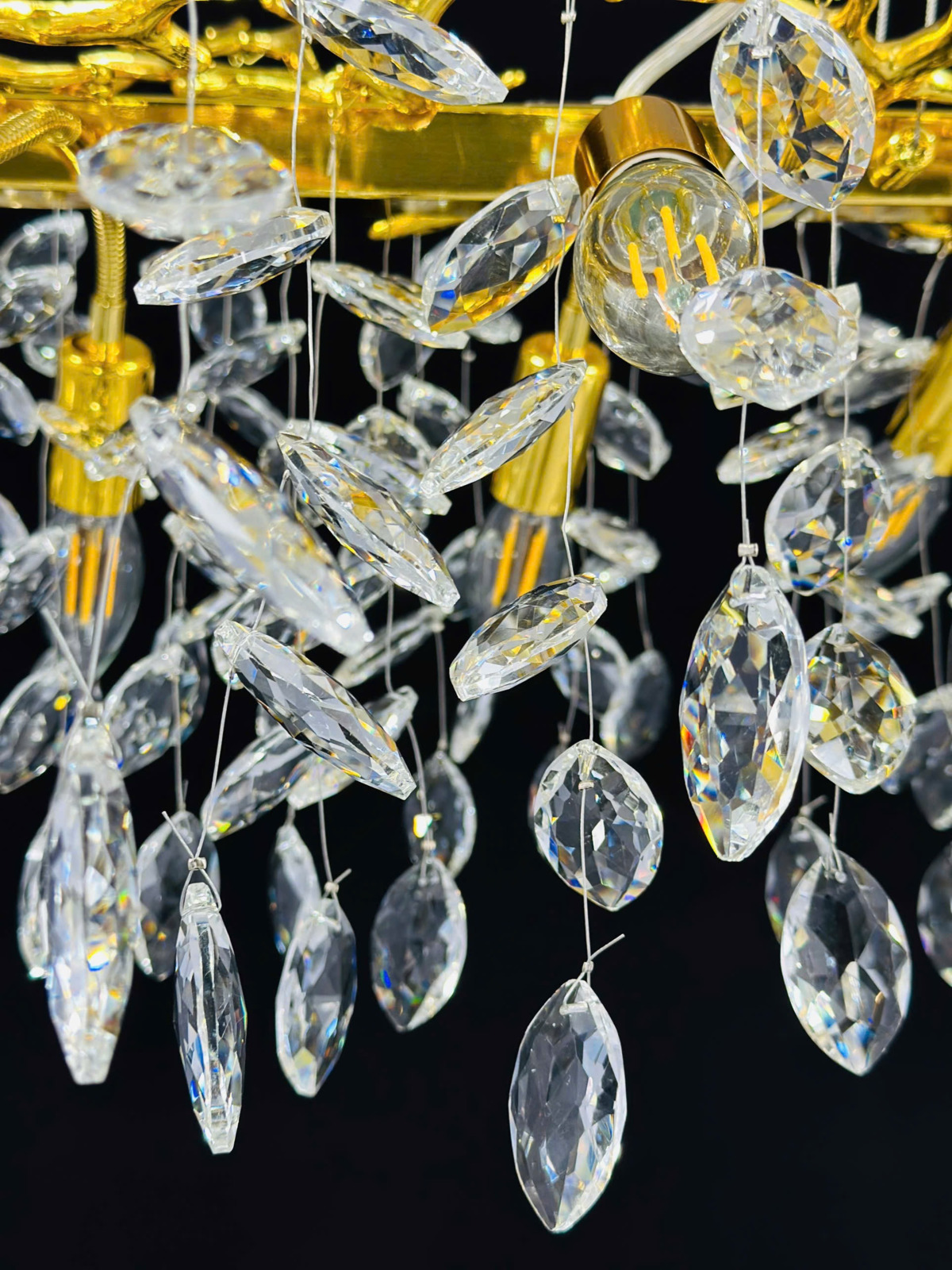 Pha lê Đèn thả pha lê vàng TPL07N1500