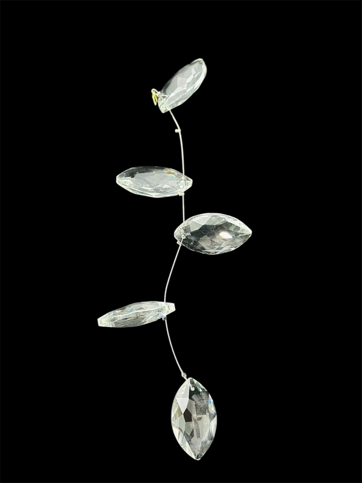 Chi tiết pha lê Đèn thả pha lê vàng TPL07N1500