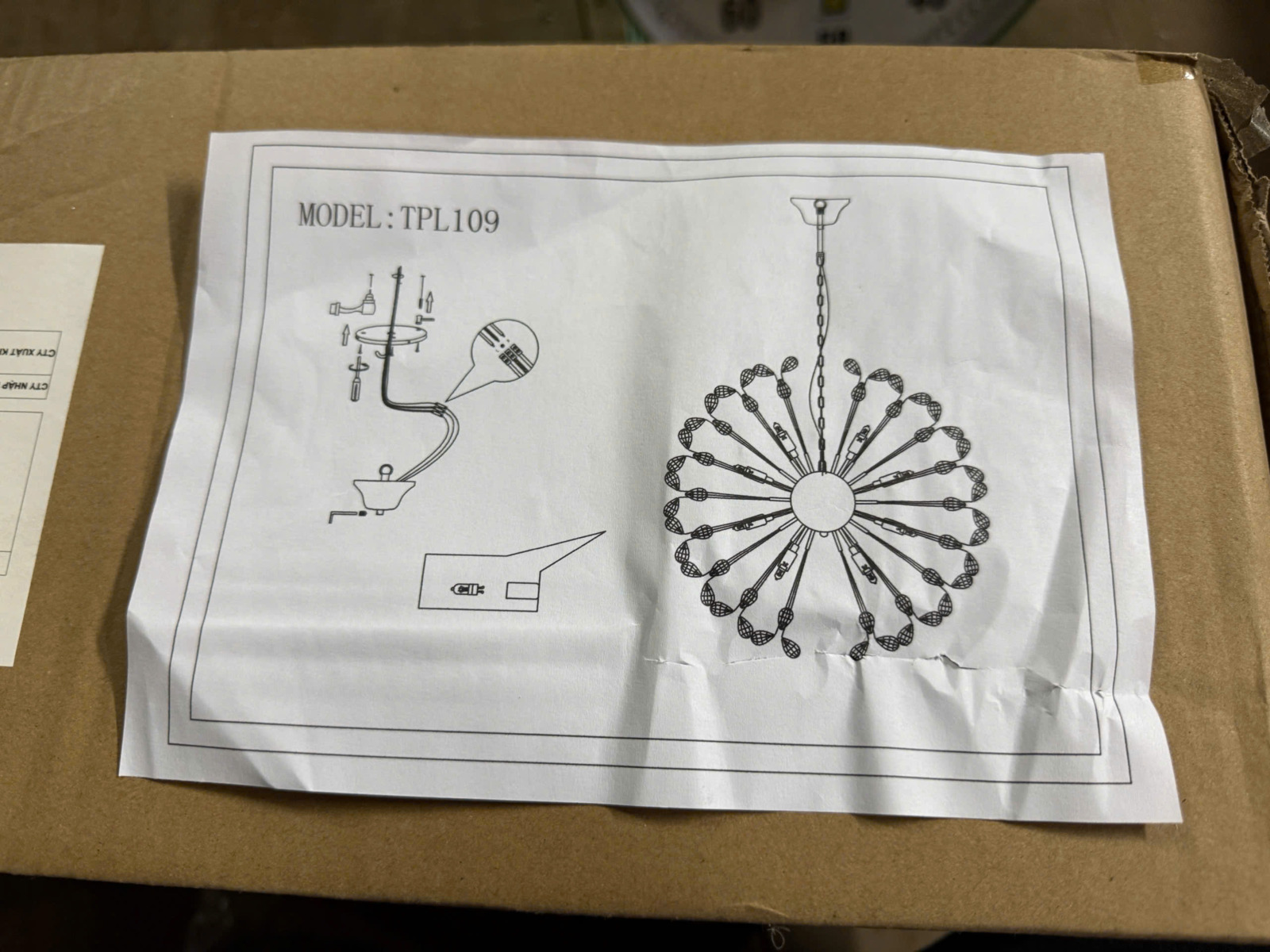 Hướng dẫn lắp đặt Đèn thả cầu pha lê đường kính 60cm TPL109