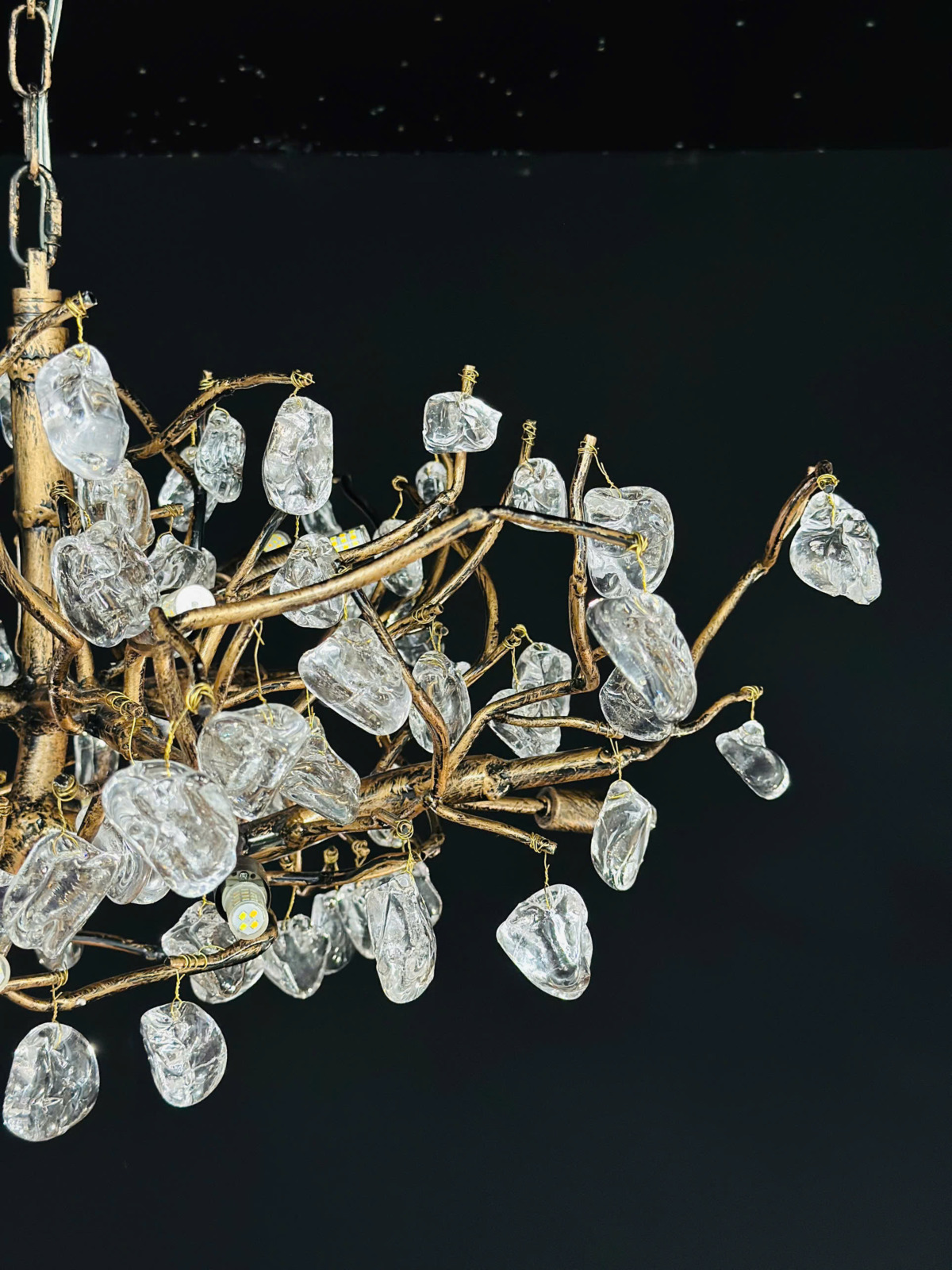 Pha lê Đèn thả trang trí đường kính 80cm TPL2003T800