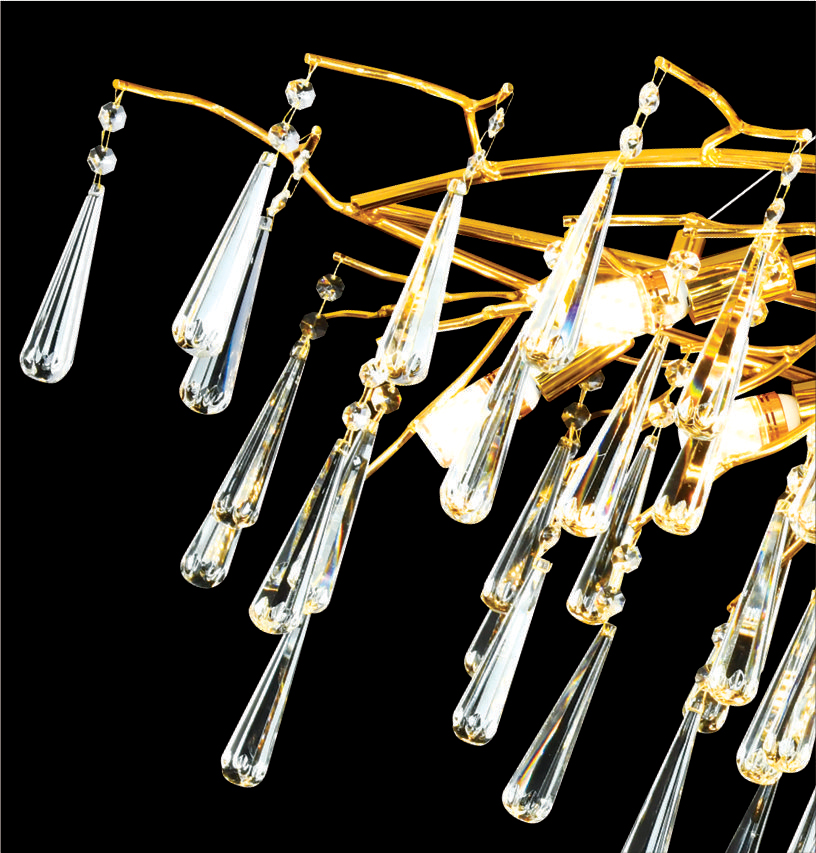 Đèn thả pha lê hình elip TPL-6013/L1200