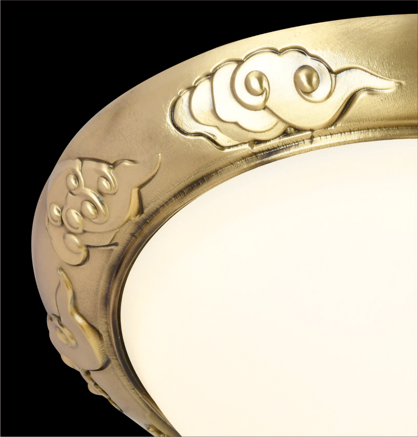 Đèn ốp trần đồng vòm bán nguyệt MD-X0091/300