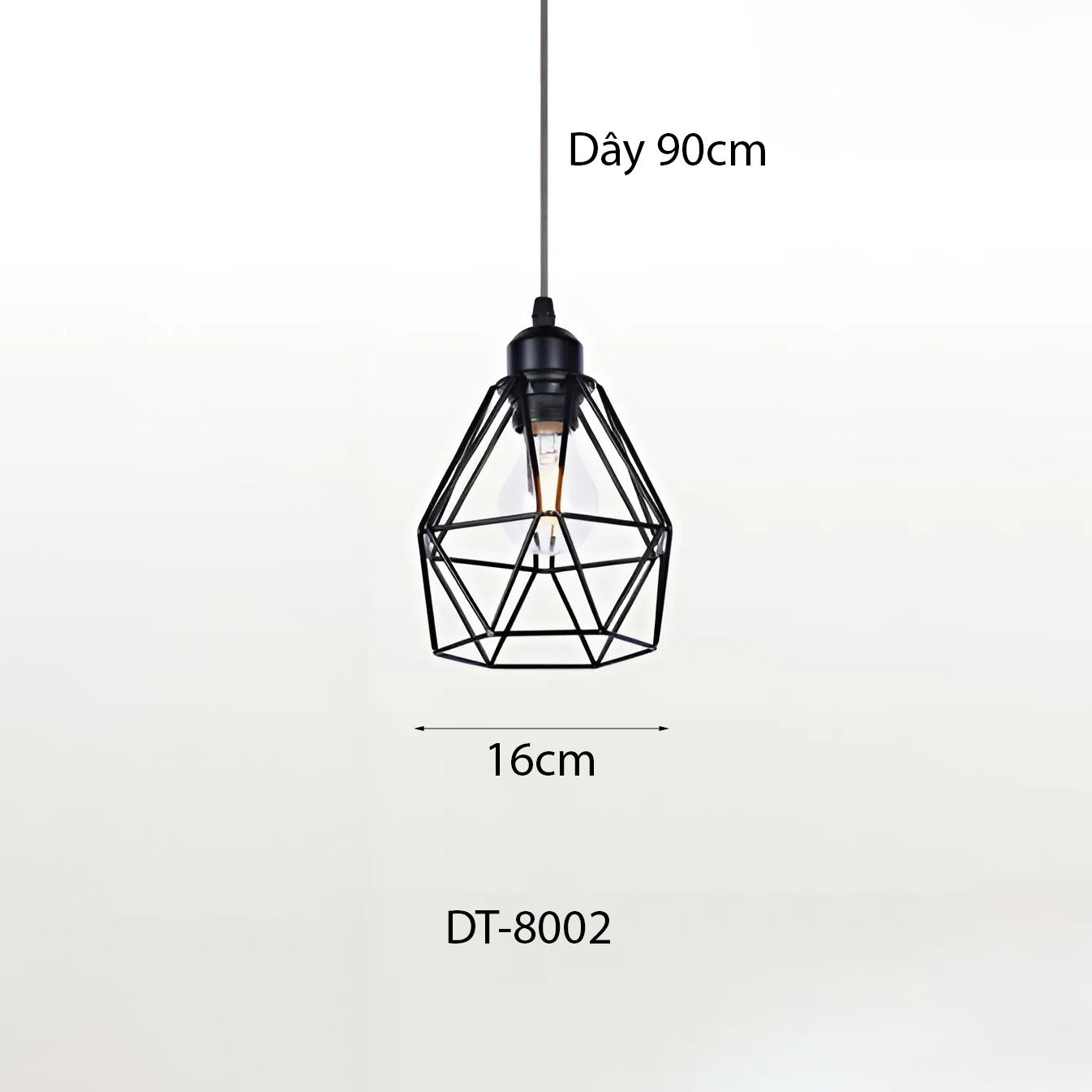 Đèn thả khung sắt Decor DT-8002