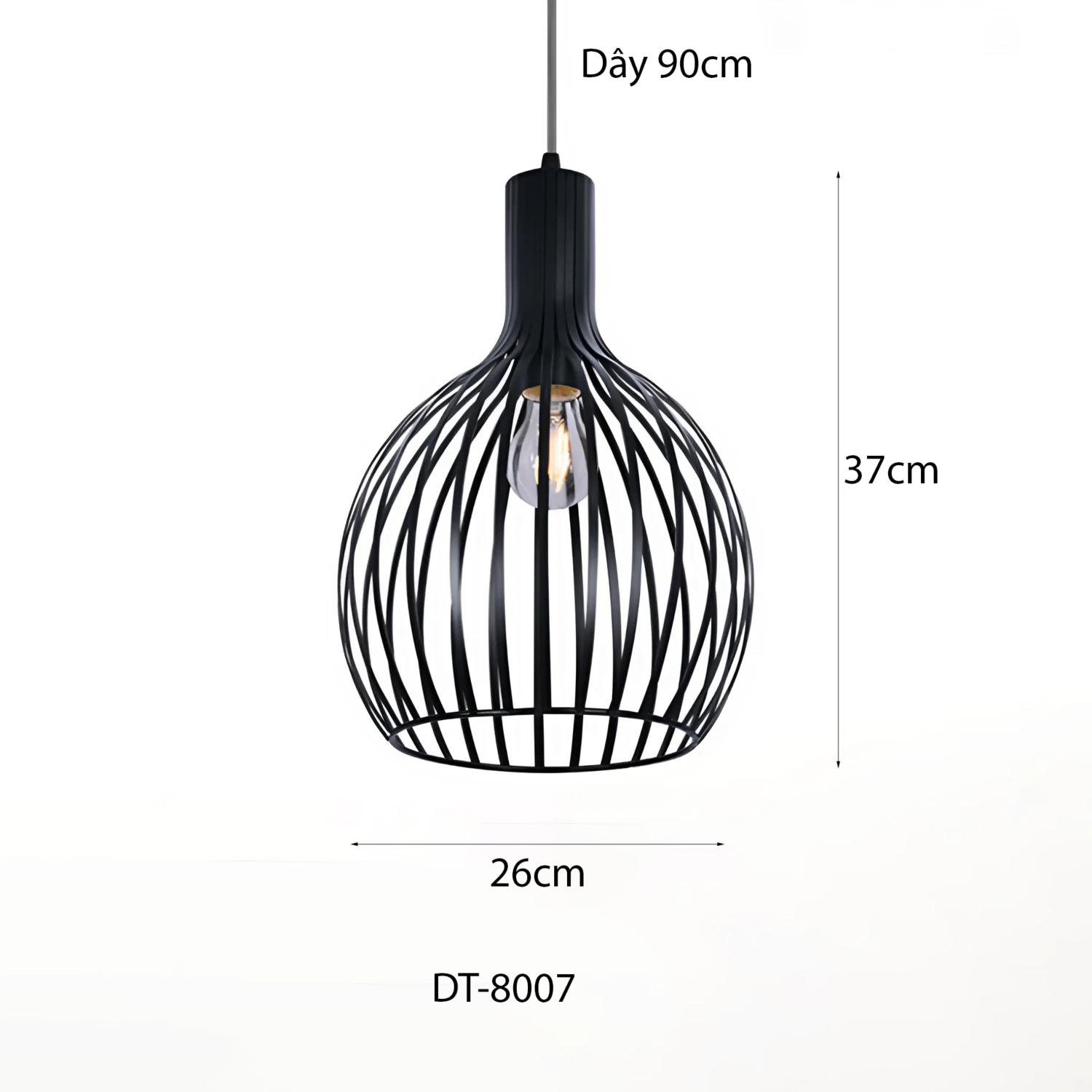 Đèn thả khung sắt Decor DT-8007