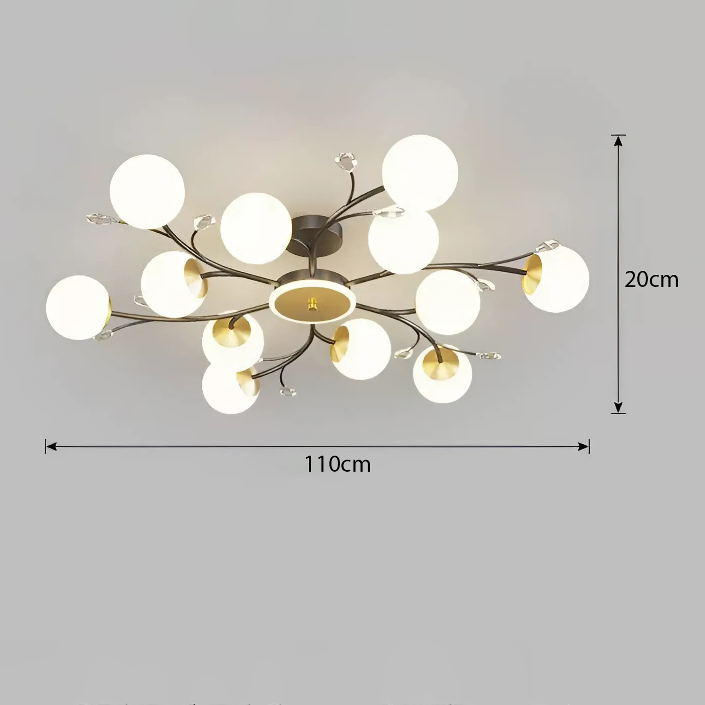 Đèn bóng cầu trắng mờ DT-H287/12