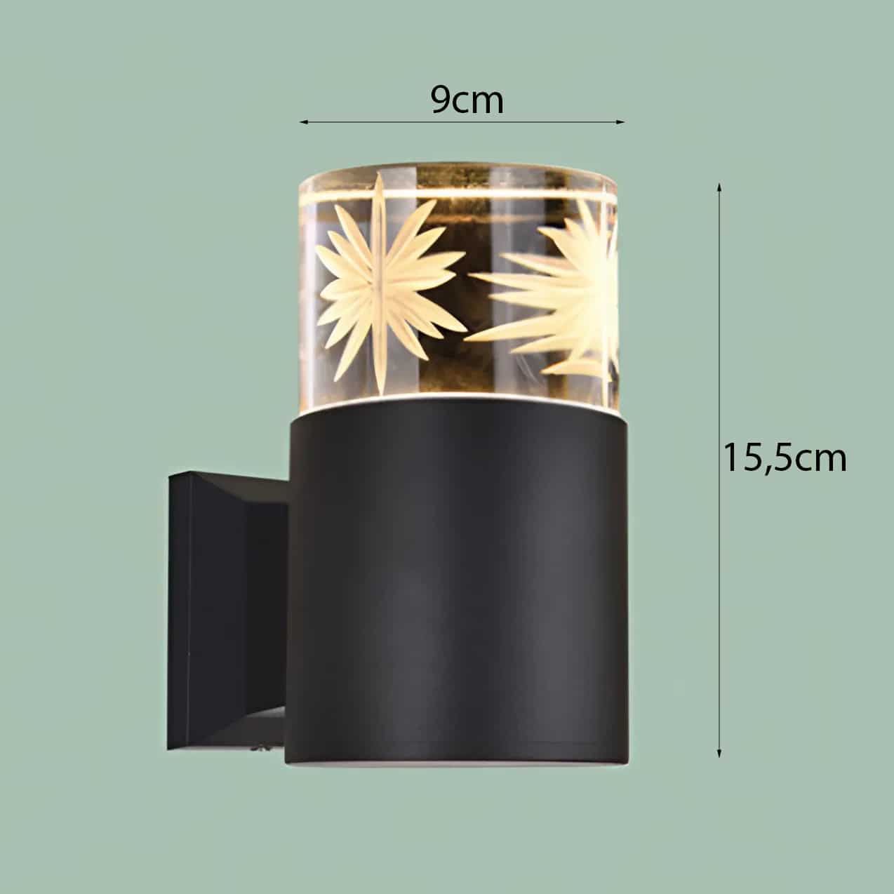 Đèn ốp tường ngoài trời pha lê NT-1776C