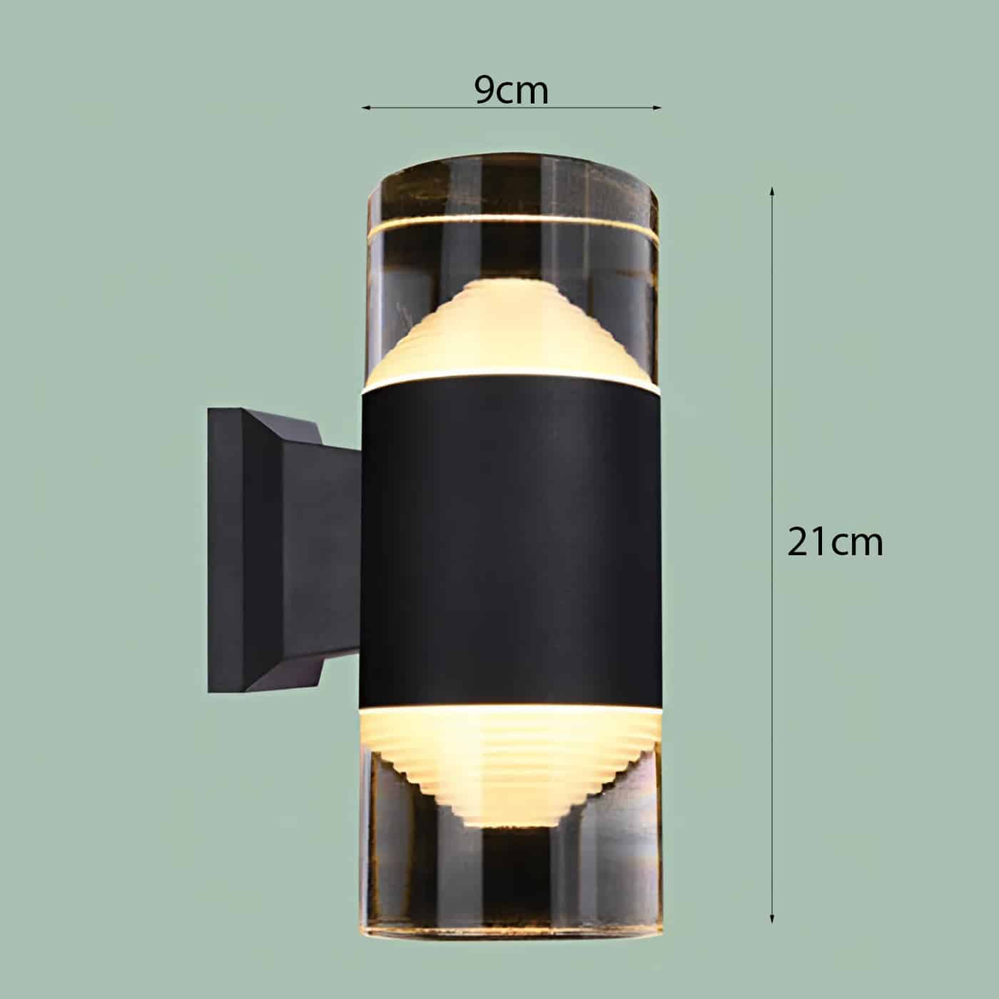Đèn ngoài trời led pha lê tháp chìm 2 đầu sáng NT-1779FR