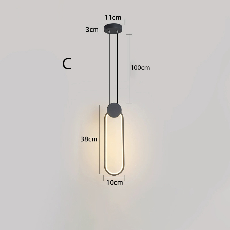 Đèn thả hình bầu dục trang trí đầu giường TL-5890C