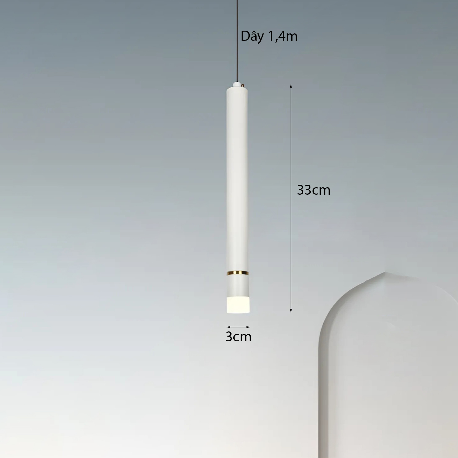 Đèn thả ống chiếu điểm TL-8001/WH