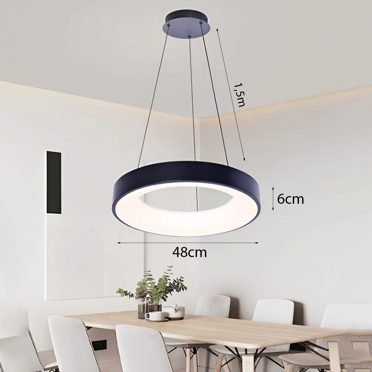 Đèn tròn treo bàn ăn TL-8029/bk
