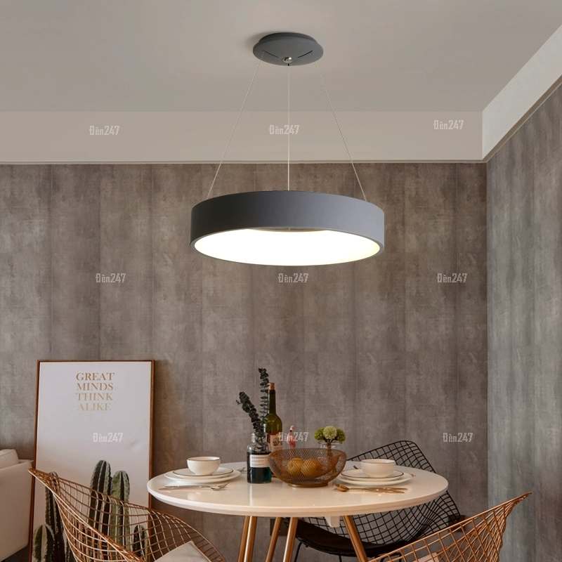 Đèn tròn treo bàn ăn màu đen TL-8029/GY