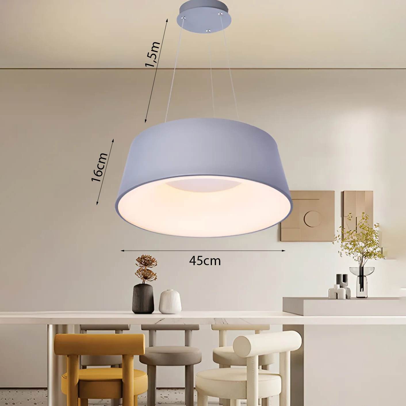 Đèn nón treo bàn ăn TL-8045/gy