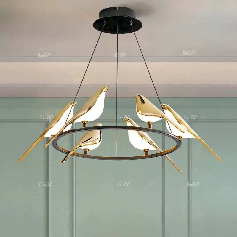 Đèn thả tròn thiết kế hình chim TL-82327/6