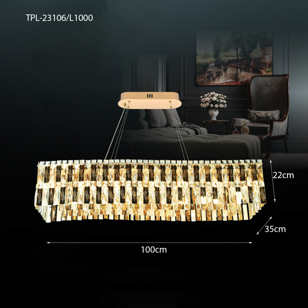 Đèn pha lê lượn sóng TPL-23016/L1000