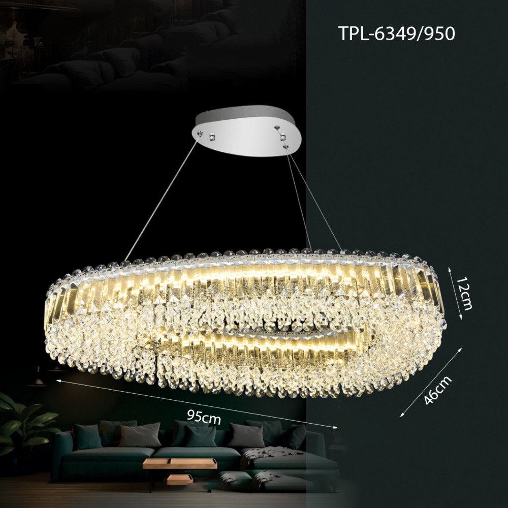 Đèn pha lê tam giác TPL-6349/950