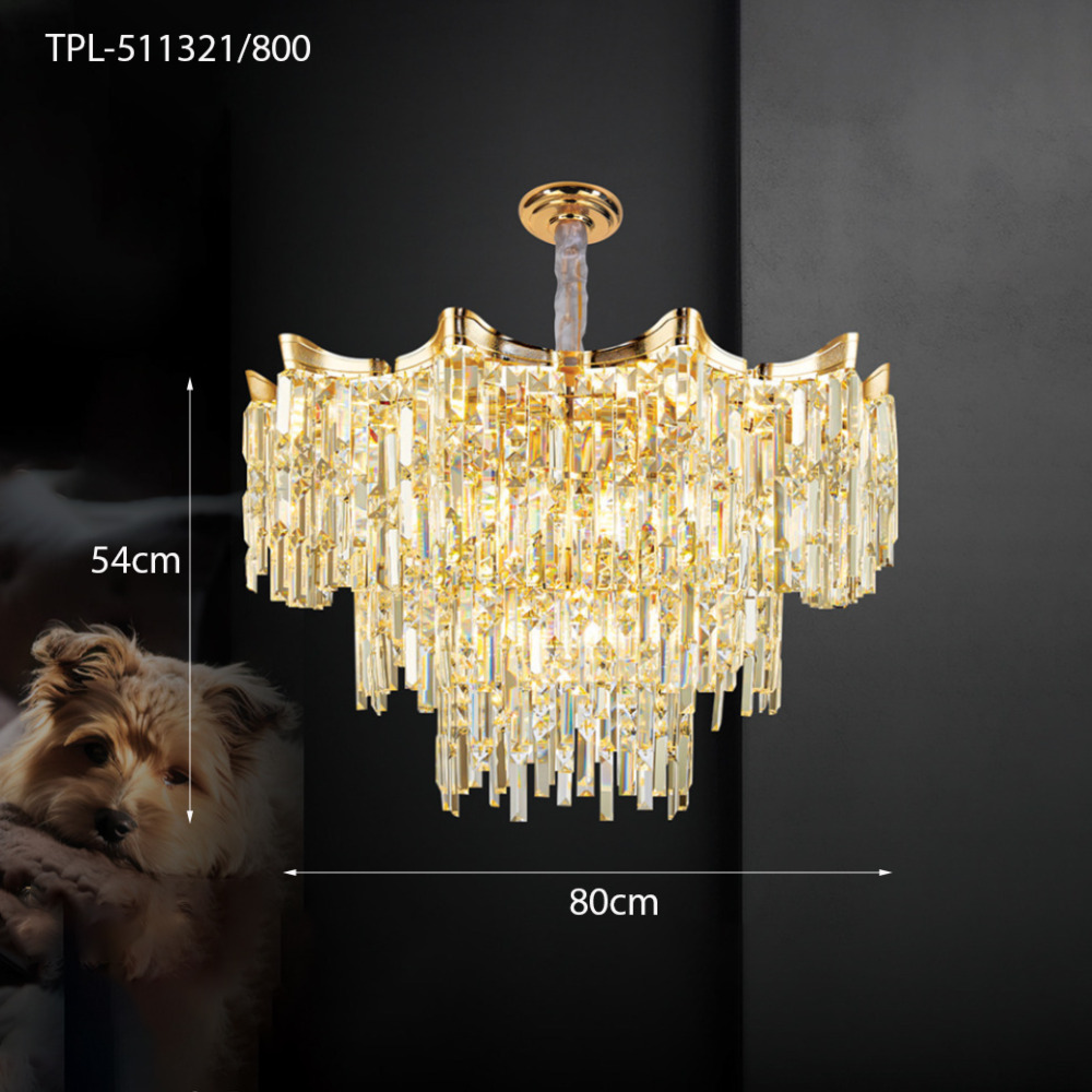 Đèn thả trần pha lê Châu Âu TPL-511321/800