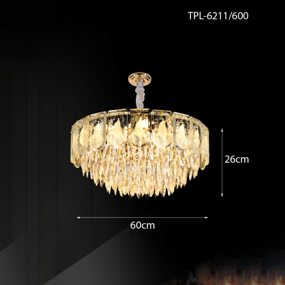 Đèn chùm pha lê mờ TPL-6211/600