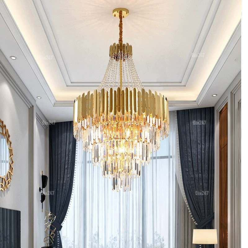 Đèn chùm pha lê thông tầng TPL-6935