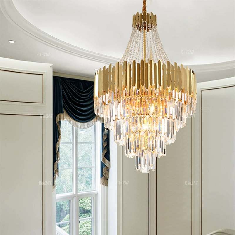Đèn chùm pha lê thông tầng TPL-6935