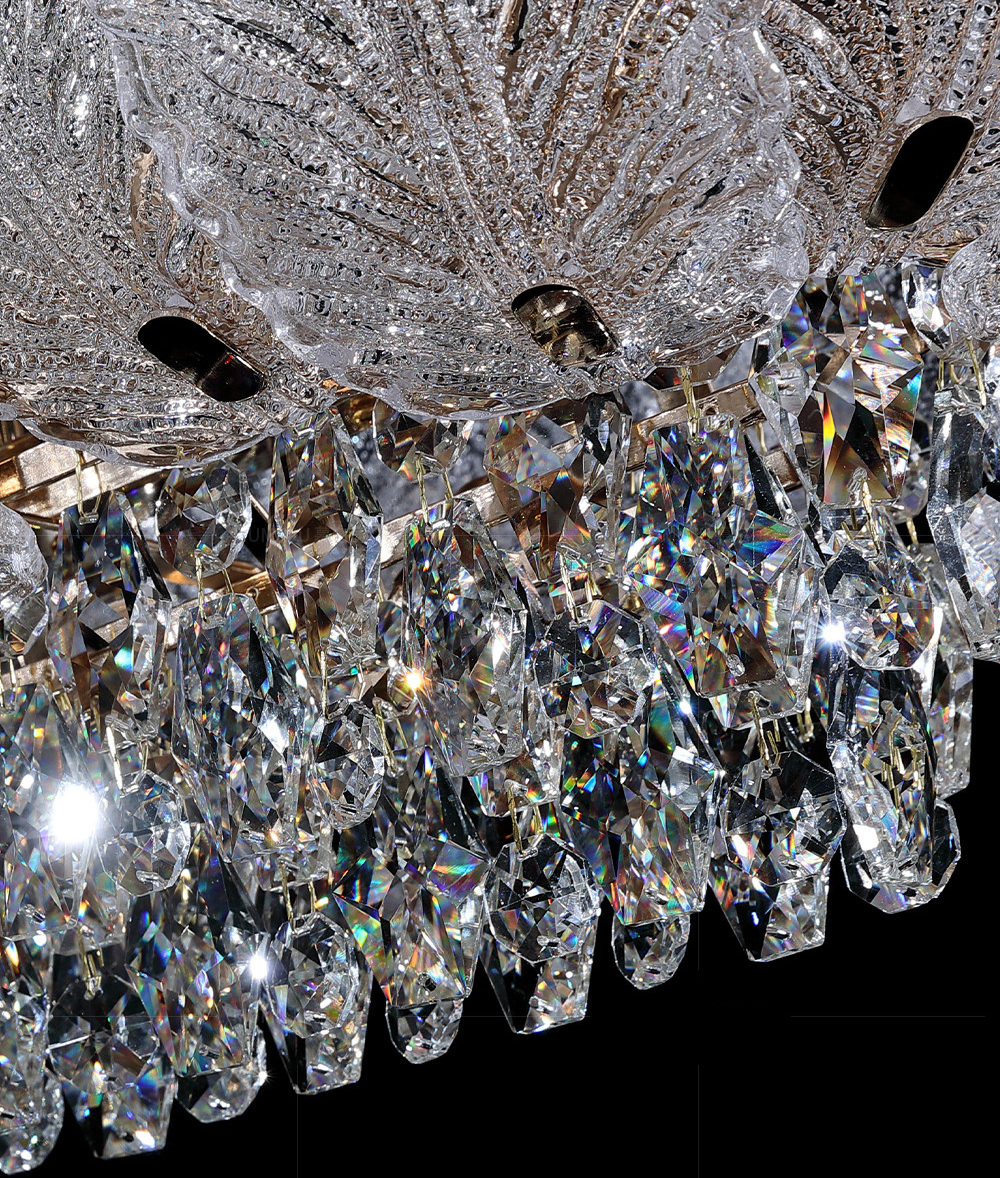 Đèn thả pha lê ngang cánh hoa sen TPL-8618/L1050