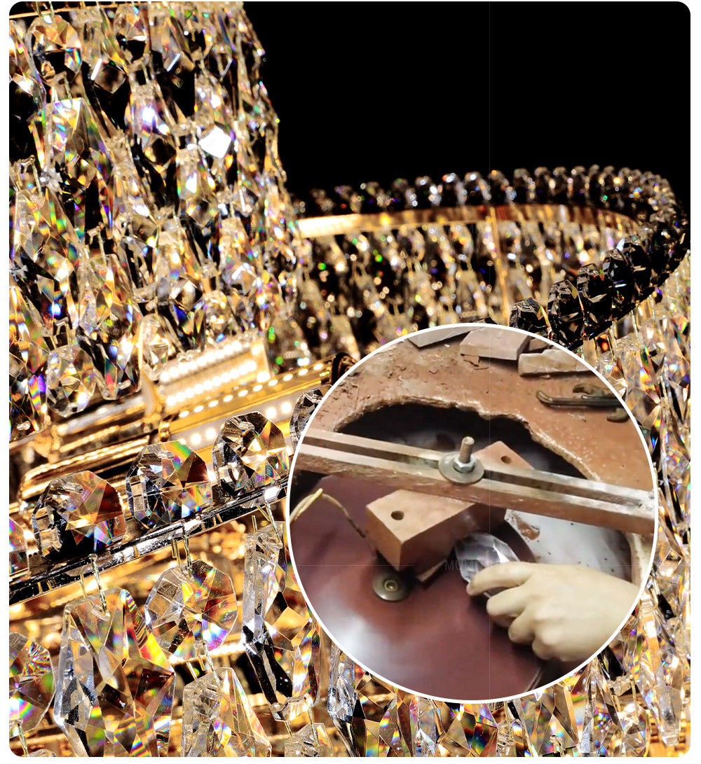 Đèn thả pha lê ngang cánh hoa sen TPL-8618/L1050