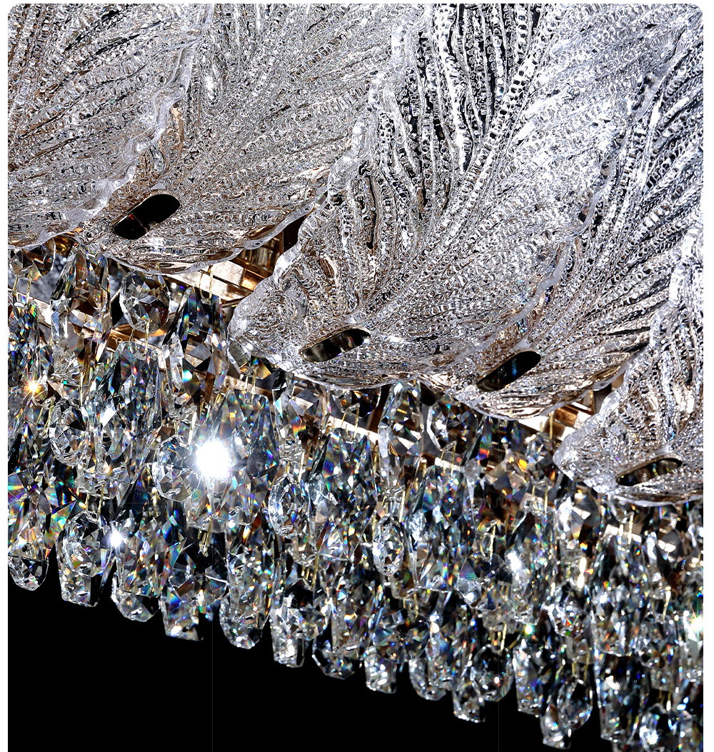 Đèn thả pha lê ngang cánh hoa sen TPL-8618/L1050