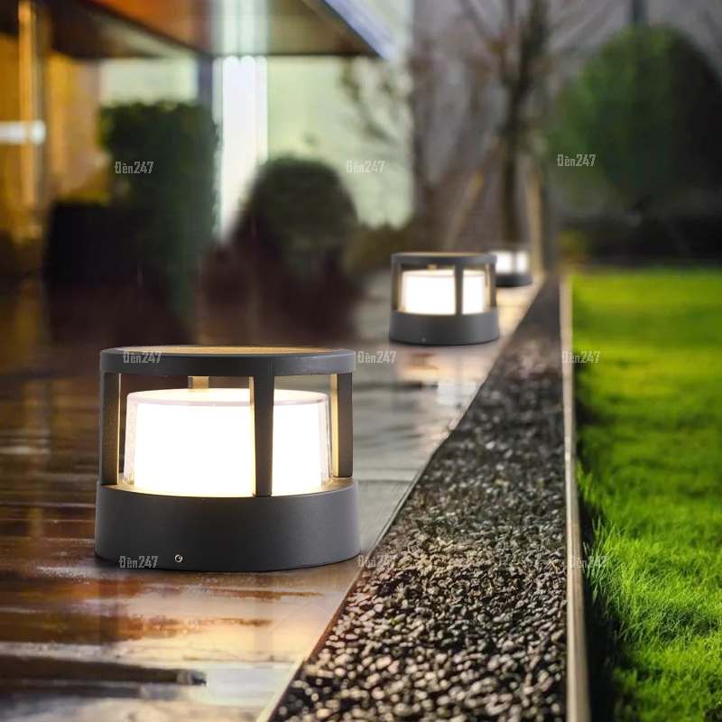Đèn trụ tròn sân vườn TR-225