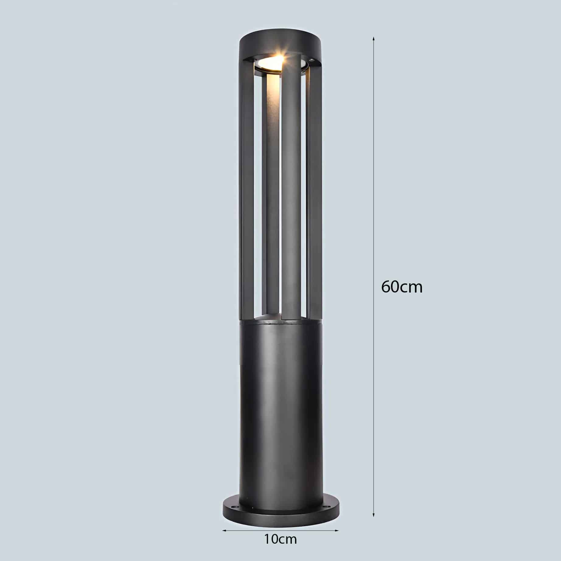 Đèn cột tròn hắt sân vườn TR-282B