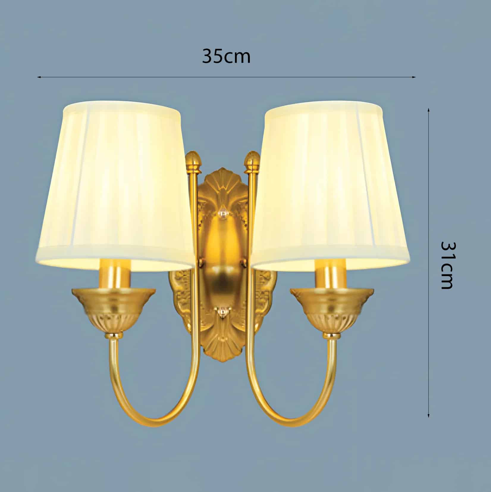 Đèn tường tân cổ điển chóa vải VB-2307/2