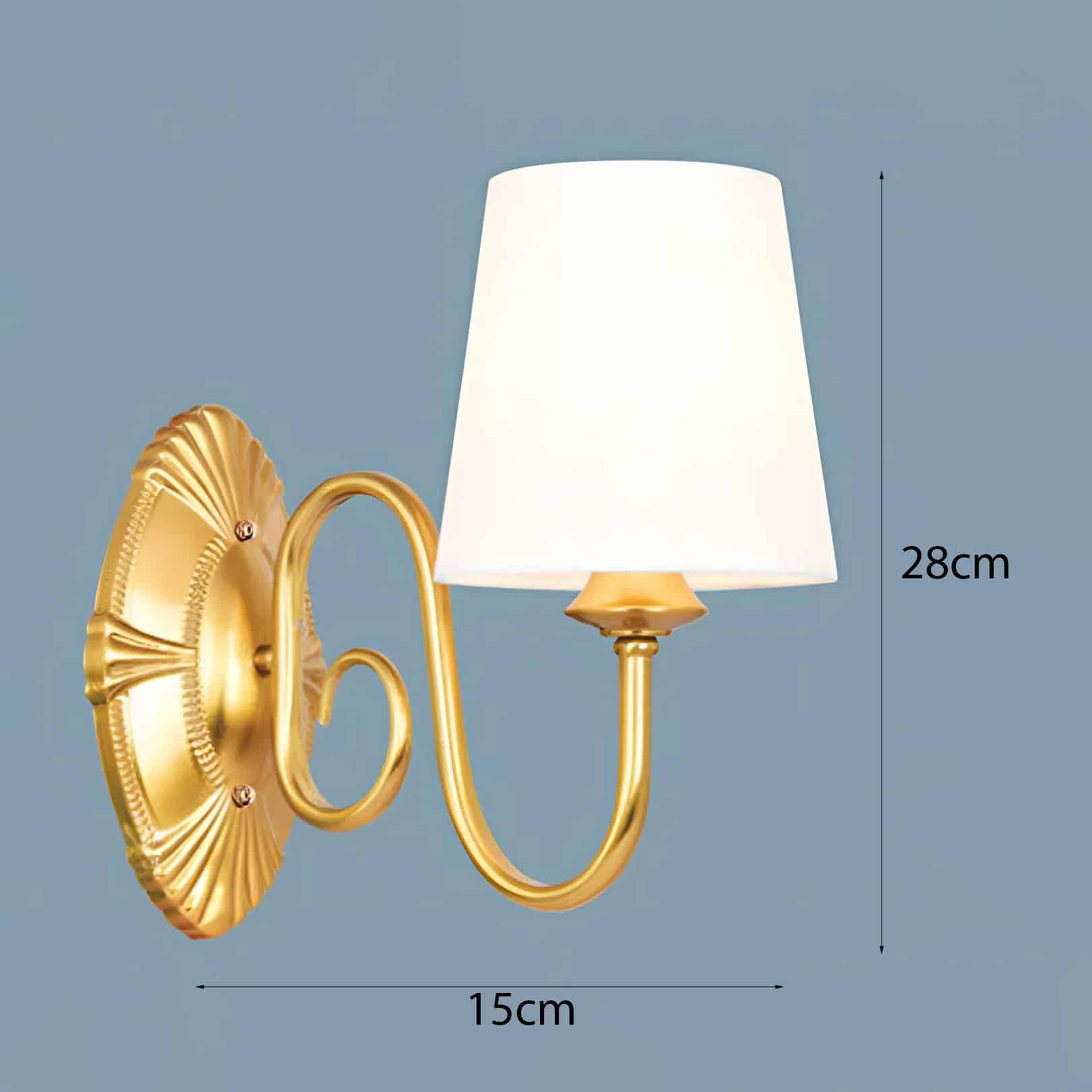 Đèn thân vàng chóa trắng VB-2310/1