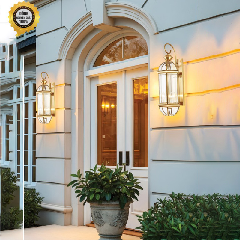 Đèn tường đồng ngoài trời đa giác VD-B0641/3