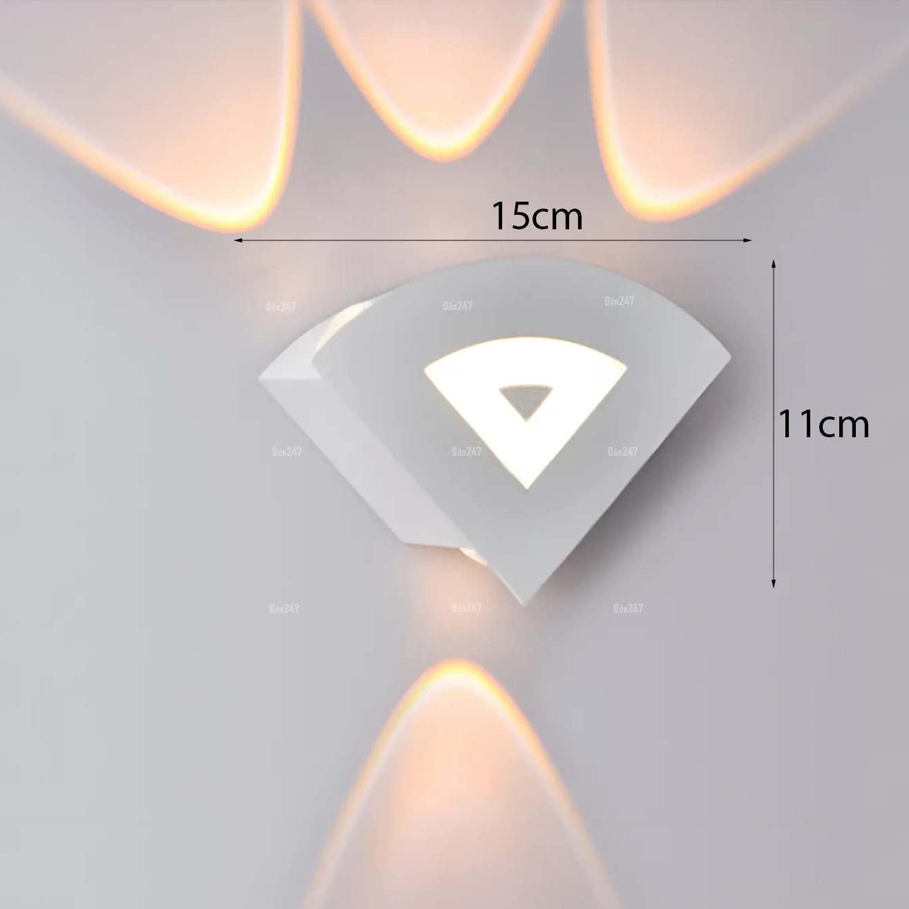 Đèn led hắt tường 4 tia hình quạt VL-2281/4