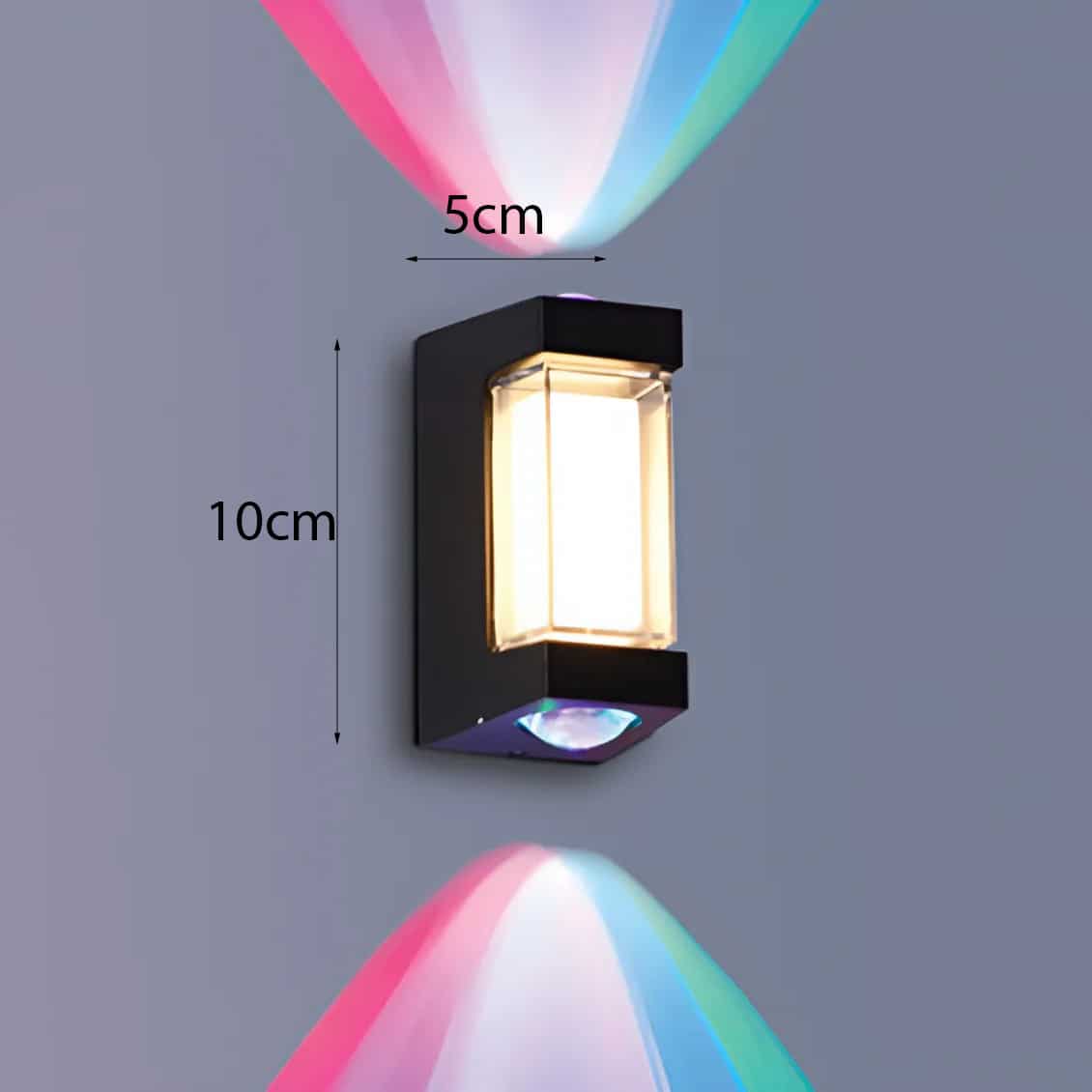 Đèn vách led hình vuông 2 tia sáng VL-542/RGB