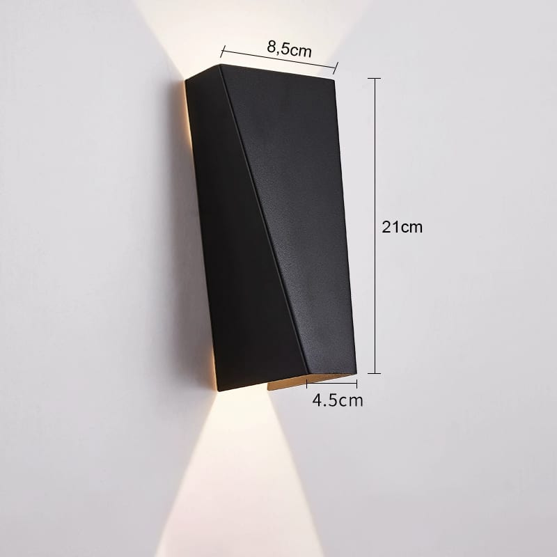 Đèn tường màu đen 2 đầu hắt sáng VL-8129/BK