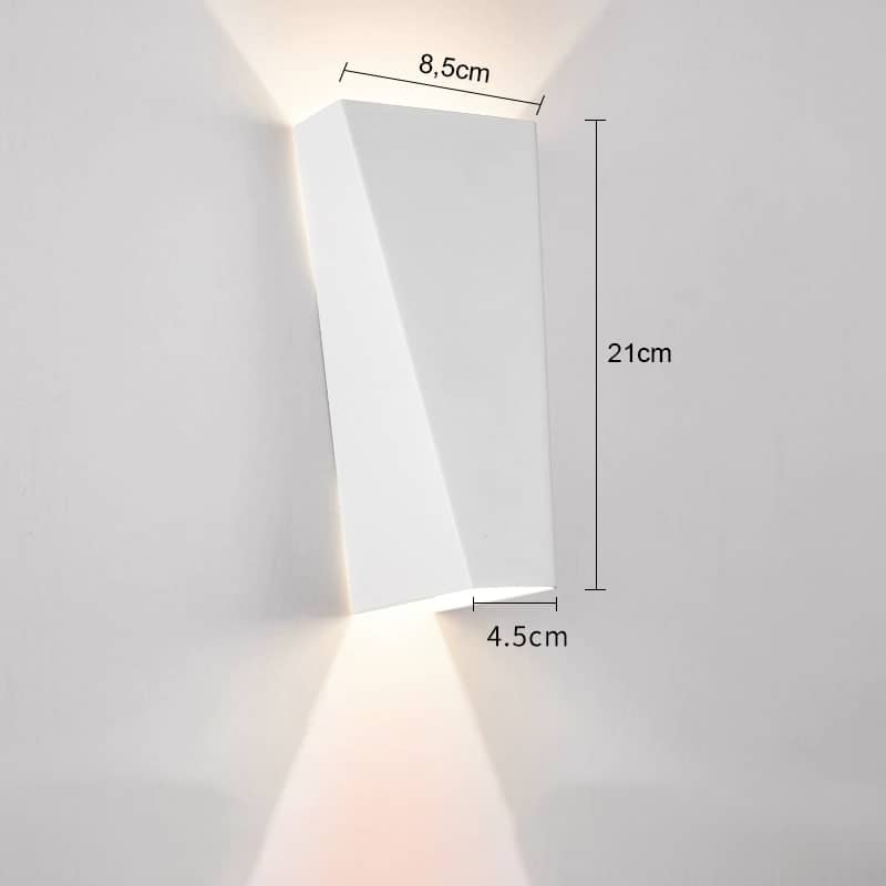 Đèn tường màu trắng 2 đầu hắt sáng VL-8129/WH