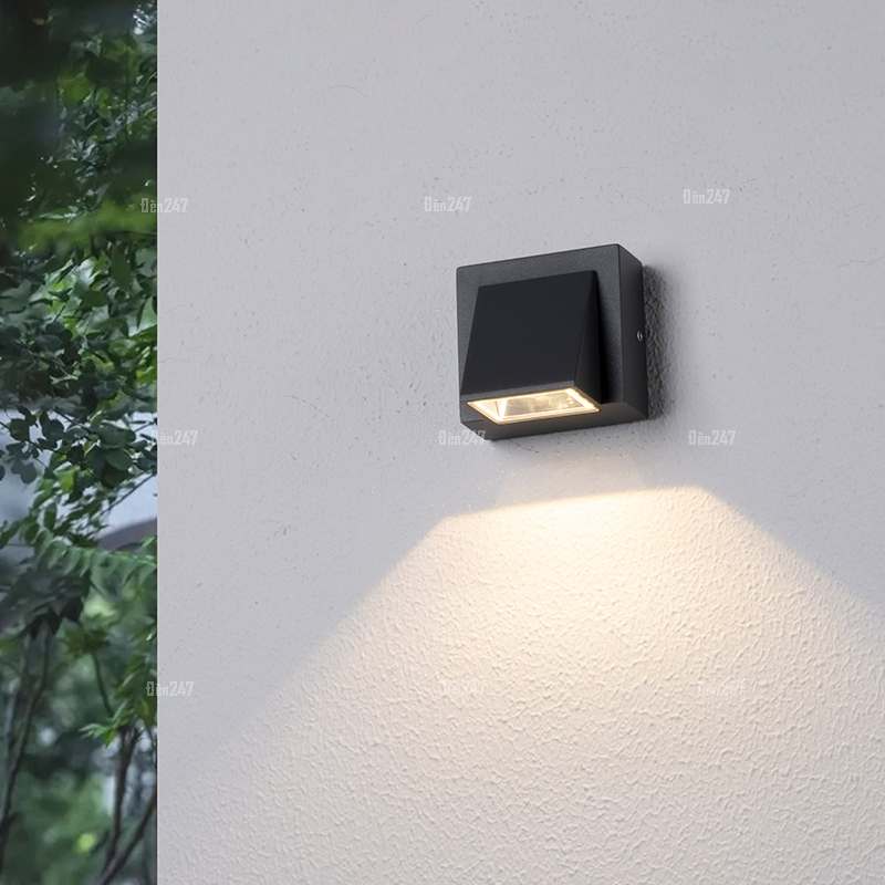 Đèn hắt tường mắt ếch 1 đầu sáng VL-8137/1-BK