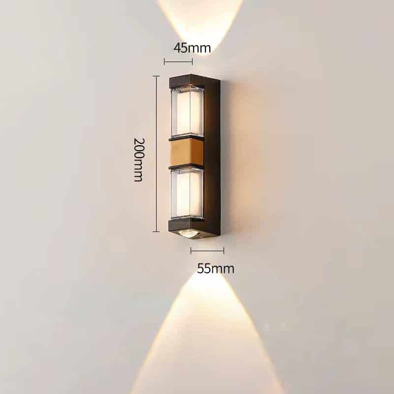 Đèn tường hàng rào sáng toàn thân VL-8271/BK