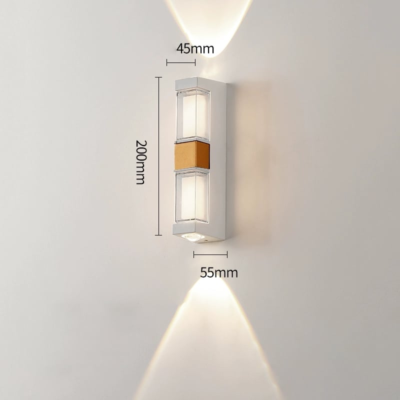 Đèn tường hàng rào sáng toàn thân VL-8271/WH