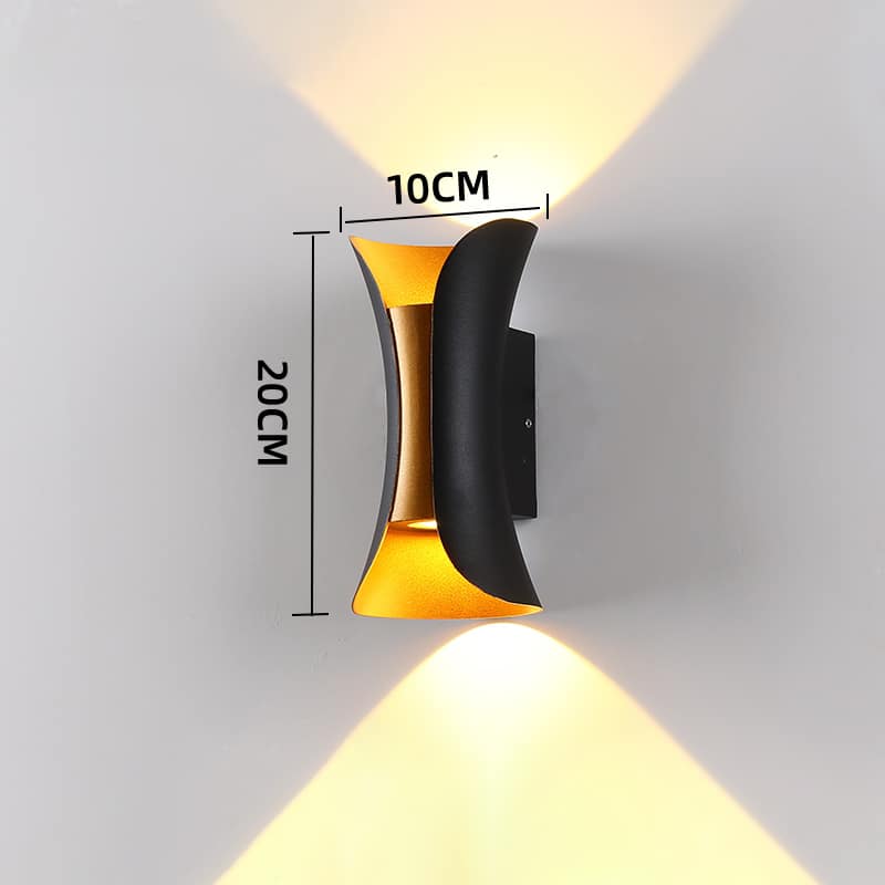 Đèn eo thon hắt tường ngoài trời VL-8340/BK