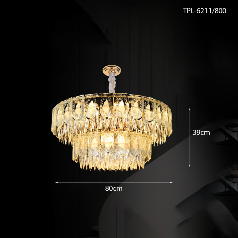 Đèn chùm pha lê mờ TPL-6211/800