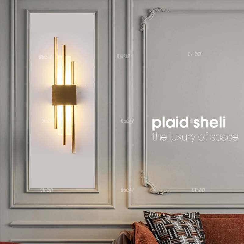 Đèn vách led pha lê thanh tròn VPL-3292/GD