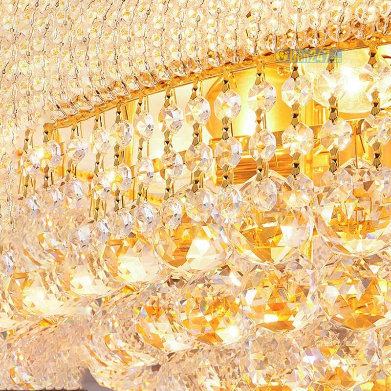 Đèn chùm pha lê thông tầng sảnh tiệc cưới CFL2333/800