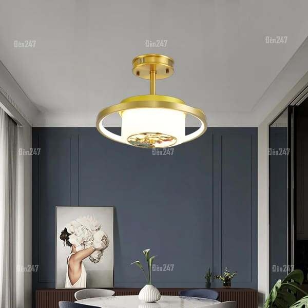 Đèn thả đồng D350mm TD6405