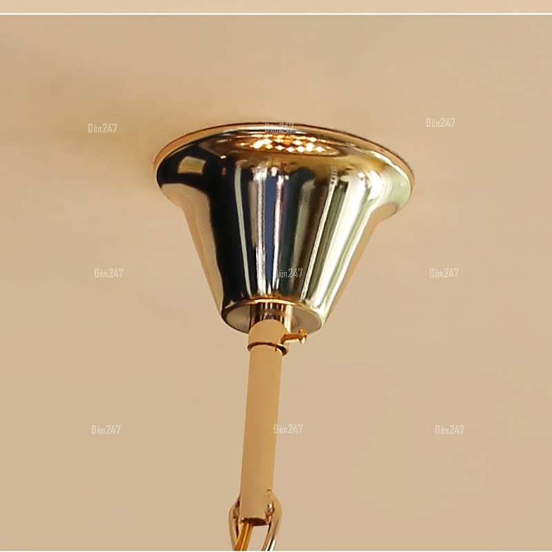 Đèn thả trần pha lê thân màu đen CFL2233/600